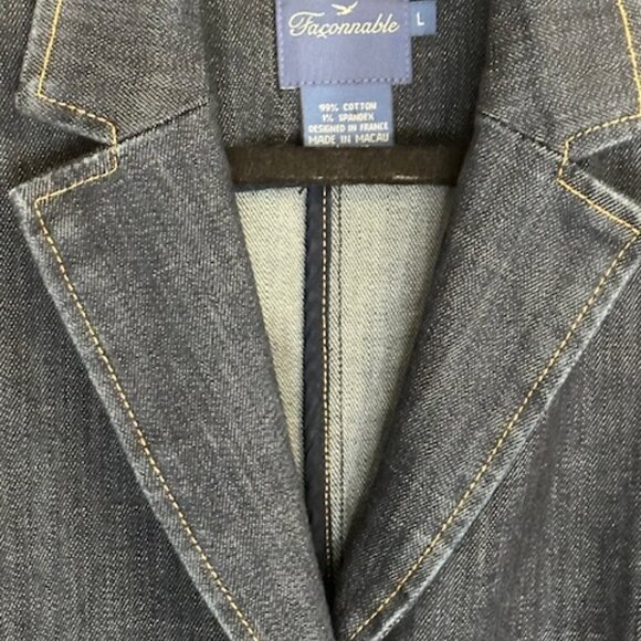 Vintage Jean Blazer by Faconnable - Picture 6 of 8
